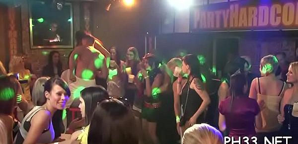  Plenty of gang bang on dance floor blow jobs from blondes wild fuck